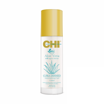 CHI Aloe Vera Curls Defined Moisturizing Curl Cream – Creme zum Stylen von lockigem Haar, 147 ml