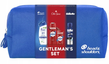 H&S gift set + Old Spice + Gillette + Cosmetic bag