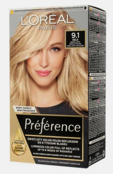 L'Oreal Paris Recital Hair dye Very Light Blonde Ash Z 9.1 Oslo