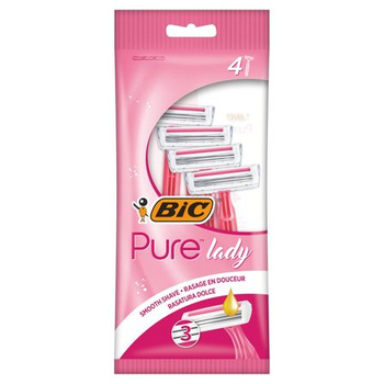 Bic razor pure lady pink 3 blades 4 pcs.