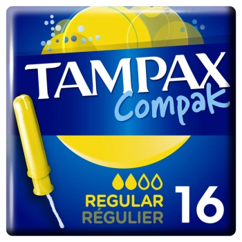 Tampax Compak Regular cu aplicator 16 buc.