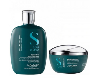 Alfaparf Semi di Lino Reparative Low Shampoo 250 ml + Maske 200 ml