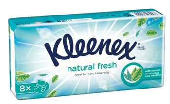 Kleenex Natural Fresh sanitary wipes Eucalyptus-Mint 8 pcs
