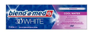 Pasta de dinți Blend-A-Med 3D White Fresh Cool Water 75 ml Îndepărtează petele