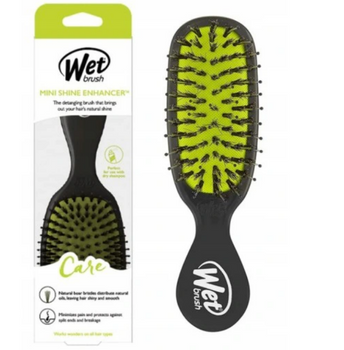 Wet Brush Mini Shine Enhancer Black Brush Black Lime