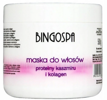 Maschera per capelli BingoSpa Proteine, Cashmere e Collagene 500 ml