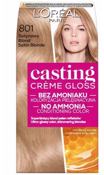 L'Oreal Paris Casting Creme Gloss Hair dye 801 Satin Blonde