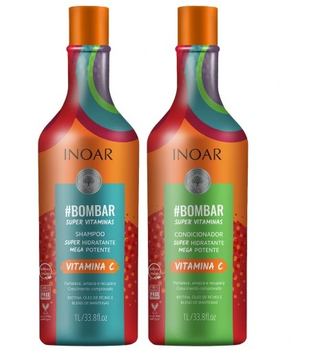 Haarshampoo Inoar DUO Bombar 1000 ml + Conditioner 1000 ml