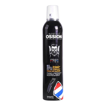 Morfose Ossion PB One Clipper Cleansing Oil 300ml 5in1 Wachsschaum zum Ölen aller Friseurwerkzeuge.