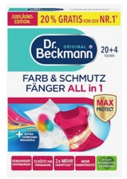 Dr Beckmann Chusteczki wyłapujące kolor 24 szt
