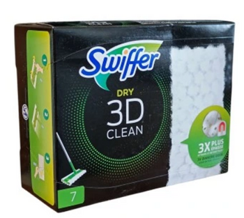 Swiffer Dry 3D Clean 7 pcs Replacement Mop Cartridge Set