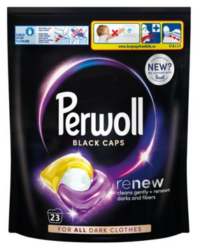 Perwoll Renew Caps Black Capsules for Dark Laundry 23 pcs