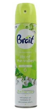 Brait Air Freshener Aerosol 3-in-1 Lily of the Valley 300 ml
