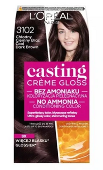 L'Oreal Paris Casting Creme Gloss Culoarea părului 3102 Cool Dark Brown