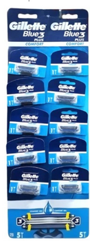 Gillette Blue3 Plus Comfort Disposable Shaver 10 pcs
