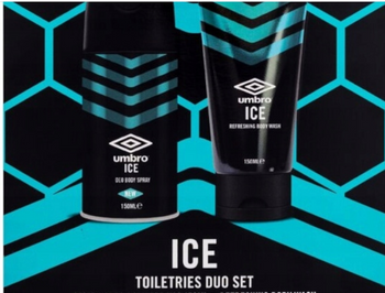 Umbro Ice Herren-Kosmetik-Set Deodorant + Duschgel