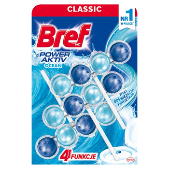 Bref WC Power Aktiv toilet bowl cleaner and fragrance suspension ocean 3 x 50 g