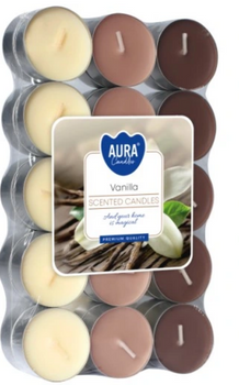 Bispol Scented Tealight Warmers 30 pcs Vanilla