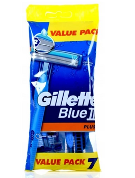 Gillette Blue II Plus Shaving Razors 7 pcs