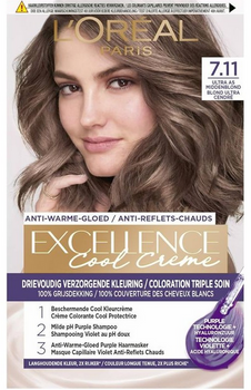 L'Oreal Paris Excellence Cool Creme Colorant de păr 7.11 Blond Ultra Ultra Fin