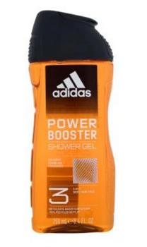 Gel de duș pentru bărbați Adidas Power Booster 3 în 1 250 ml