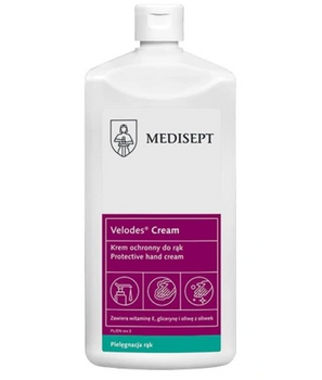 Medisept Velodes Cream Aloe Vera Crema delicata per la cura della pelle delle mani e del corpo 500 ml