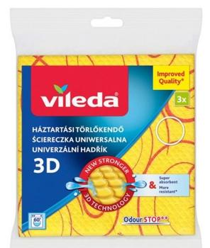 Vileda Universal Cloth with Silver Ions 3 pcs