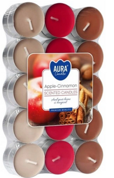 Bispol Tealight Scented Warmers 30 pcs Apple - Cinnamon