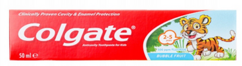 Colgate Kids Bubble Fruit Zahnpasta für Kinder von 2-5 Jahren 50 ml