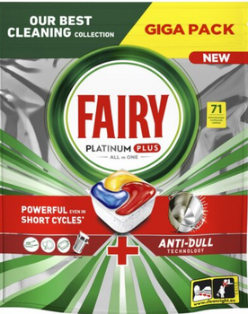Fairy Platinum Plus All In One Limone Dishwasher Capsules 71 pcs