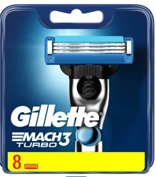 Gillette Mach3 TURBO razor cartridges 8 pcs