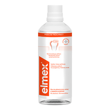 Elmex Płyn do płukania jamy ustnej przeciw próchnicy 400 ml