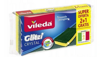 Vileda Crystal kitchen sponge 2+1