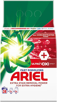 ARIEL FAST DISSOLVING ULTRA OXI EFFECT WASHING POWDER 38 WASHES 2090G