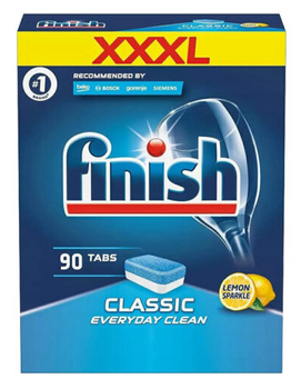 Finish Classic Everyday Clean Lemon 90pcs Dishwasher tablets