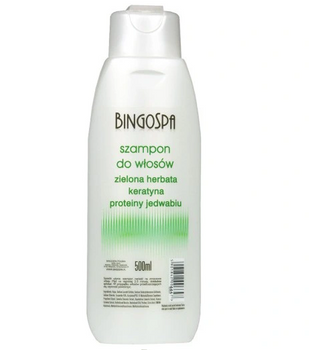 BingoSpa Hair shampoo 500 ml Green tea, keratin, silk proteins