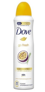 Dove Go Fresh Antiperspirant cu fructe ale pasiunii și iarbă de lămâie 200 ml