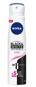 Nivea Woman Deodorant Schwarz &amp; Weiß Unsichtbar Klar 5in1 150 ml