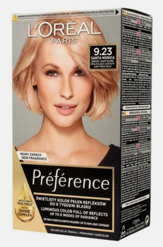 L'Oreal Paris Recital Farba do włosów Bardzo Jasny Blond Opalizująco Złocisty 9.23 Santa Monica
