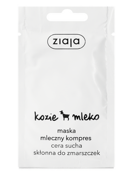 Ziaja Goat Milk Mask milky compress. Dry skin prone to wrinkles 7ml