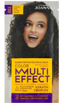 Joanna Multi Effect Color Keratin Complex Shampooetka -011 Coffee Brown 35 g