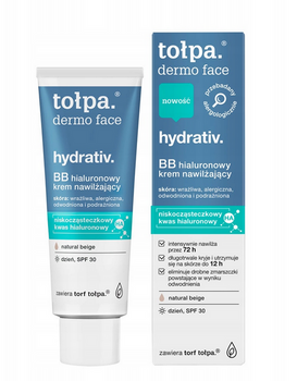 Tolpa Dermo Face Hydrativ BB Hyaluronic Cremă hidratantă de zi SPF30 40 ml