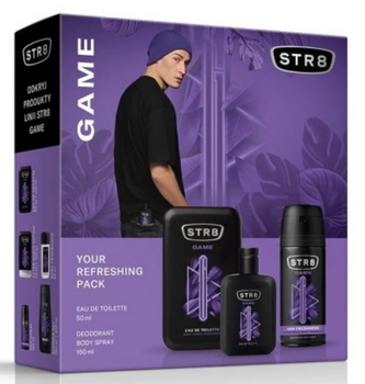 STR8 Game Zestaw Upominkowy Dezodorant 150 ml + Woda toaletowa 50 ml