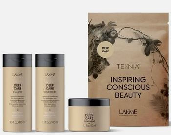 Lakme Teknia Deep Care Travel Pack 2x100+50 ml Cosmetics Kit