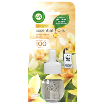 AIR WICK WHITE VANILLA BEAN AIR FRESHENER SPARE 19ML
