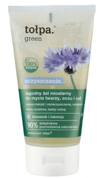 TOŁPA Green Cleansing Micellar Gel for washing face eyes lips moisturizing 150 ml