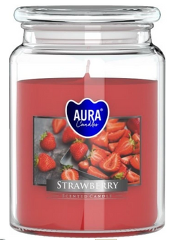 Bispol Scented Candle in Glass 500 g Strawberry