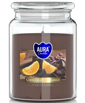 Bispol Duftkerze im Glas 500 g Schokolade Orange