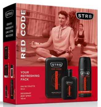 STR8 Red Code Gift Set Deodorant 150 ml + Eau de Toilette 50 ml