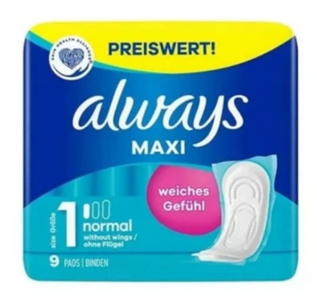 Întotdeauna Maxi Normal 9 buc.